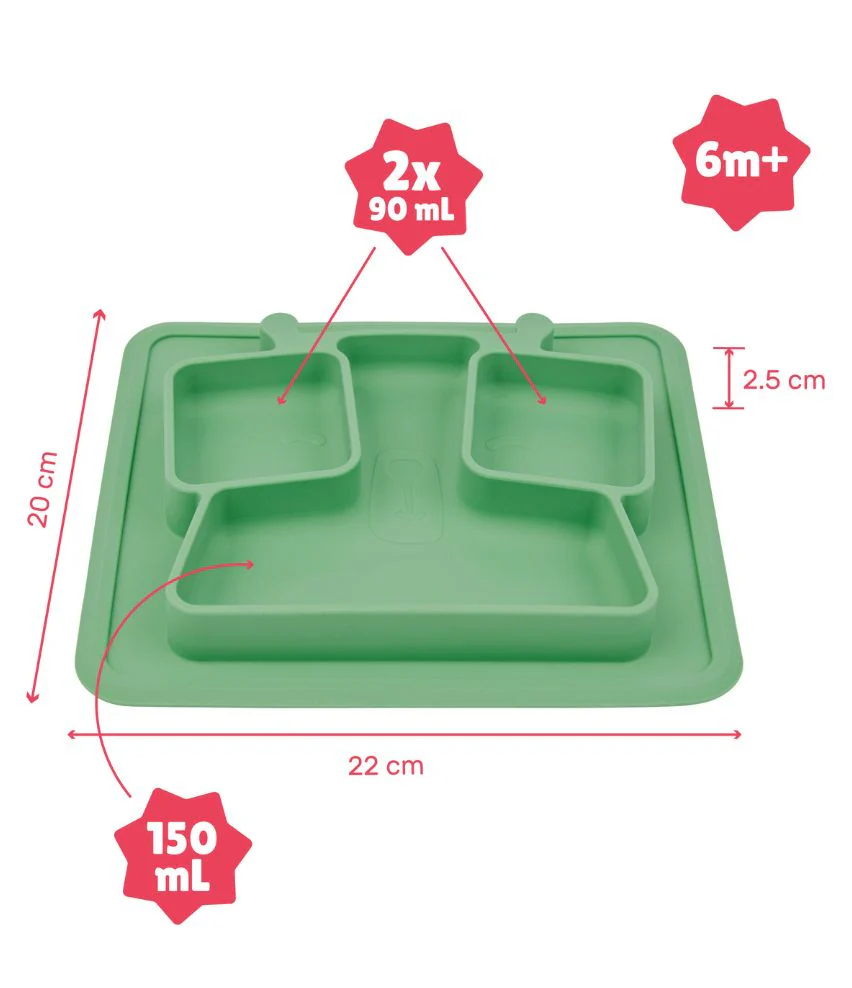 Assiette compartimentée anti-dérapante - Image 5