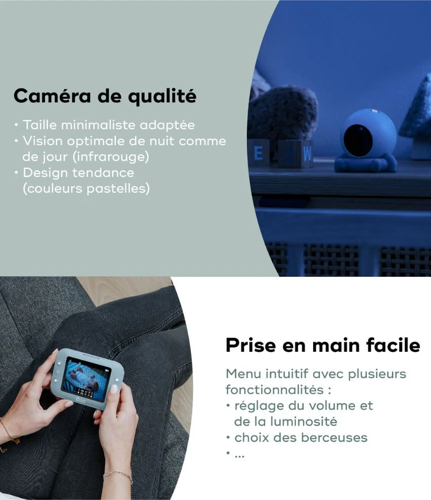 Babyphone Yoo Roll + sa caméra additionnelle - Image 5