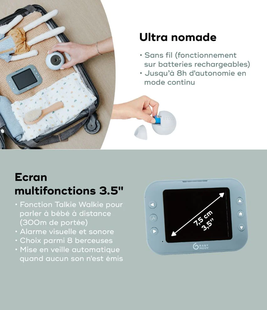 Babyphone Yoo Roll + sa caméra additionnelle - Image 6