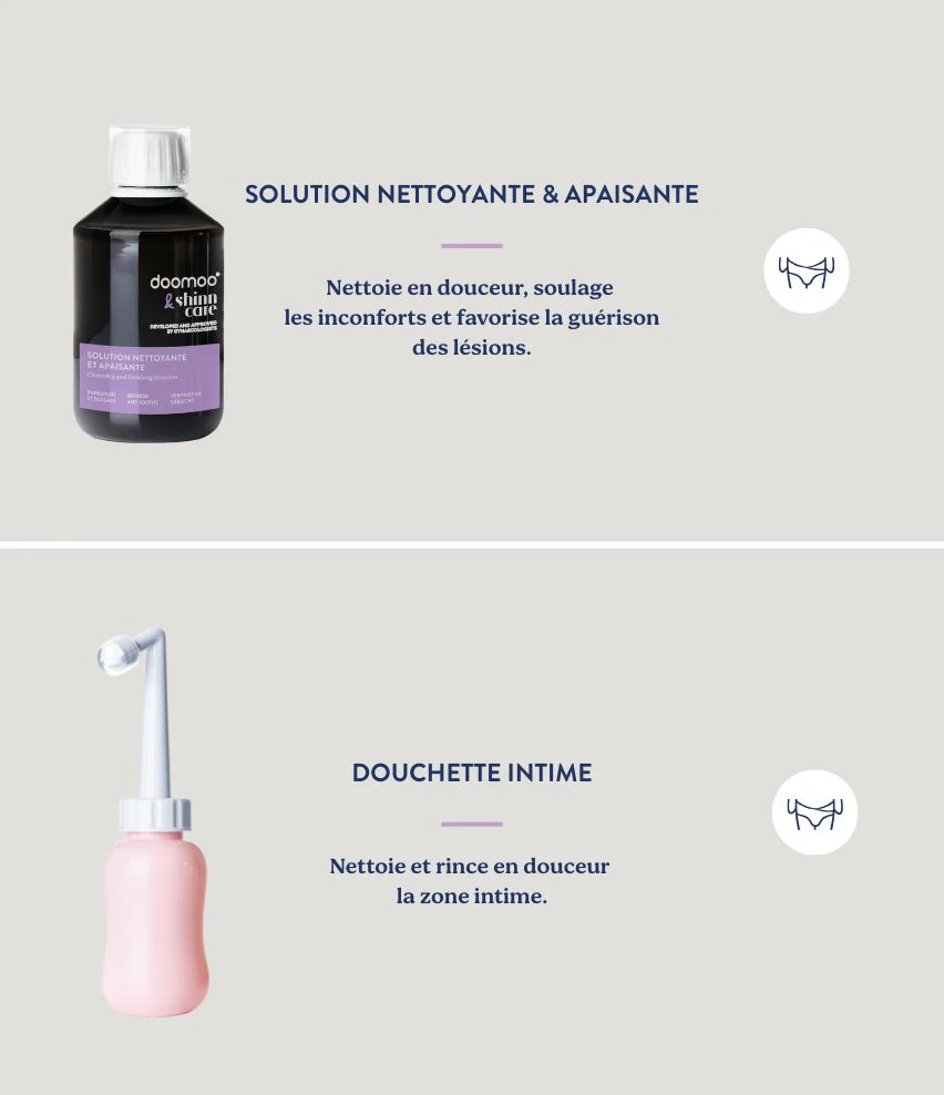 Coffret essentiels intime Solution nettoyante, Douchette intime, Gel lavant, Huile protectrice - Image 2
