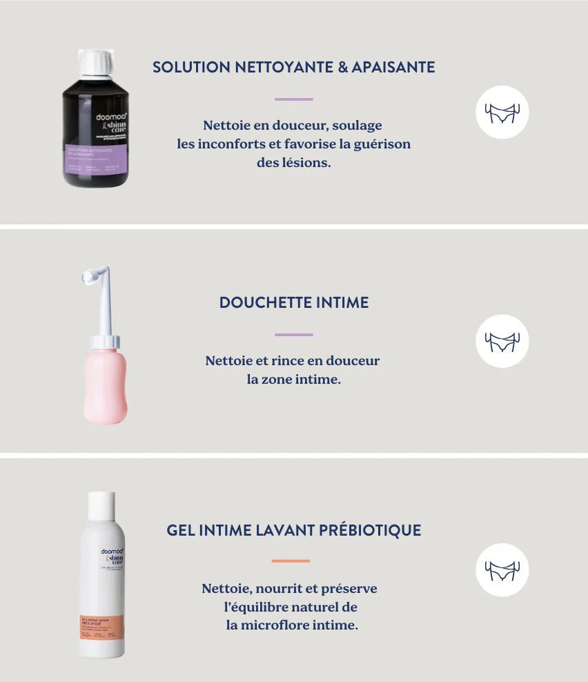 Coffret trio apaisant Douchette intime, Solution nettoyante & Savon intime - Image 2
