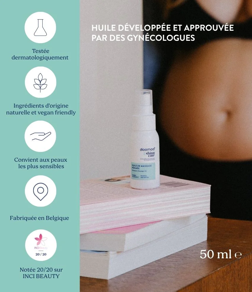 Coffret trio Huile anti-vergeture, Huile périnée, Gel prébiotique - Image 7