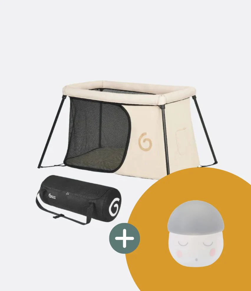 Lit parapluie Moov & Sleep + veilleuse Squeezy
