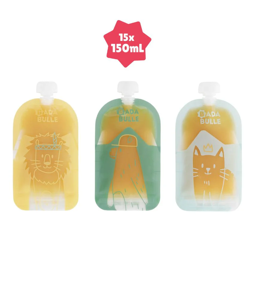 Lot de 15 gourdes réutilisables - Image 4